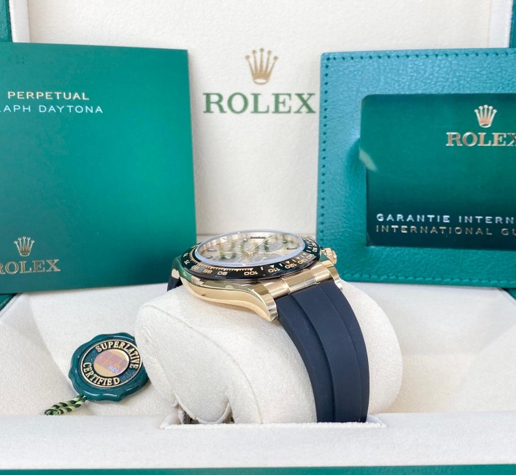 Rolex Daytona Yellow Gold Champagne Black 2023 Yml Pikachu Dial
