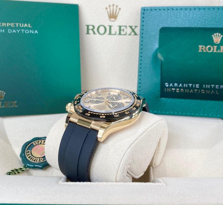 Rolex Daytona Yellow Gold Champagne Black 2023 Yml Pikachu Dial