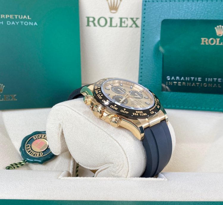 Rolex Daytona Yellow Gold Champagne Black 2023 Yml Pikachu Dial