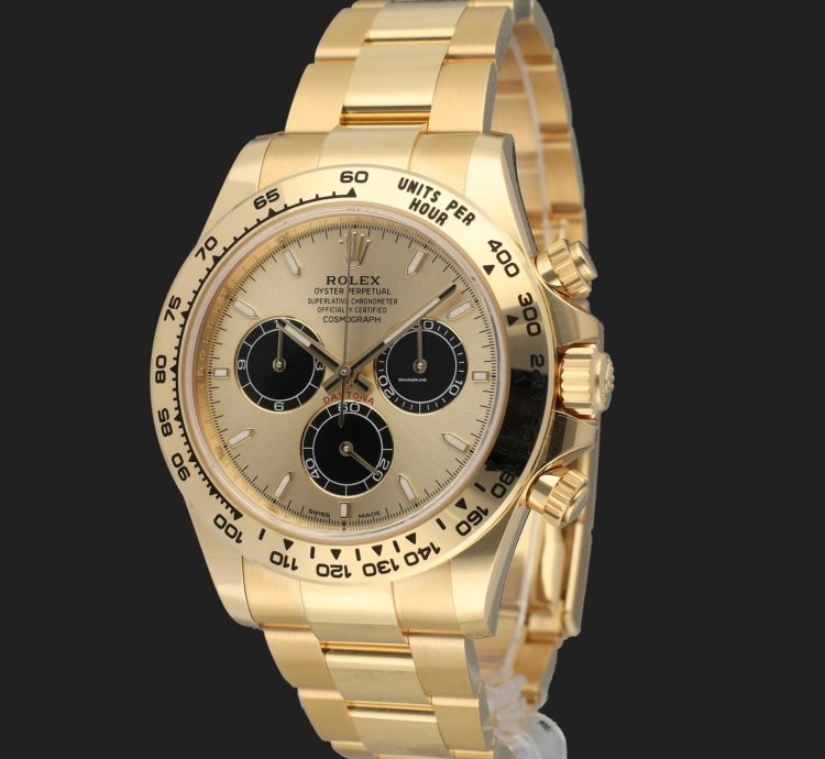 Rolex Daytona Yellow Gold Champagne Dial 126508 New