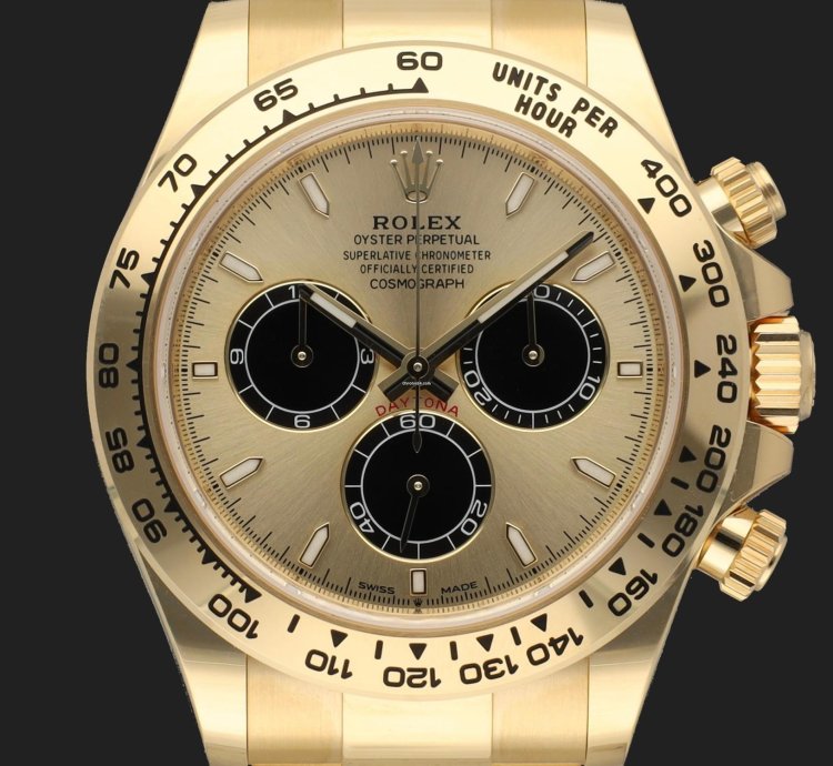 Rolex Daytona Yellow Gold Champagne Dial 126508 New