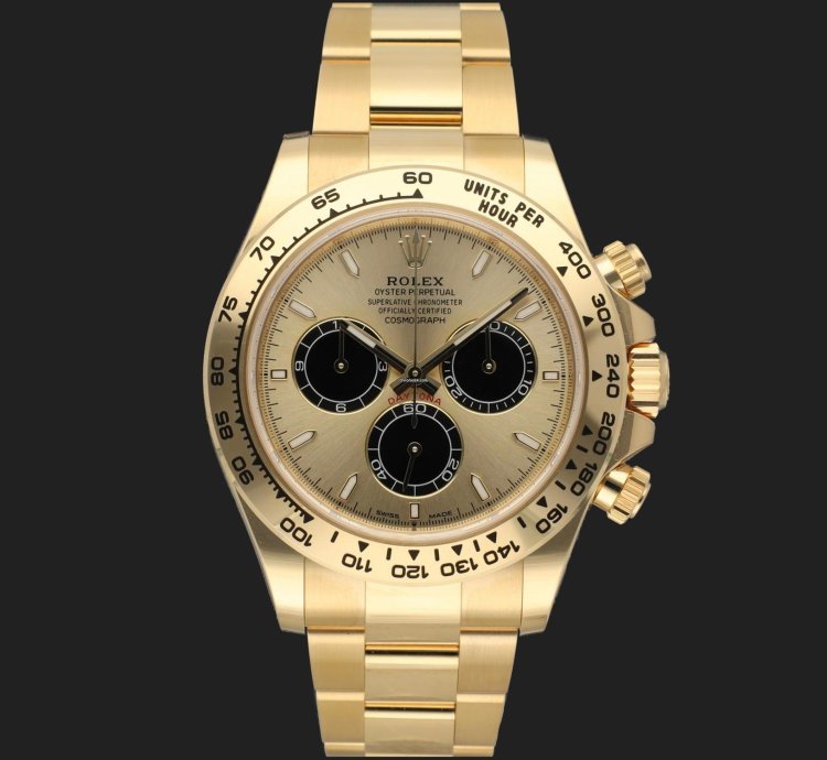 Rolex Daytona Yellow Gold Champagne Dial 126508 New