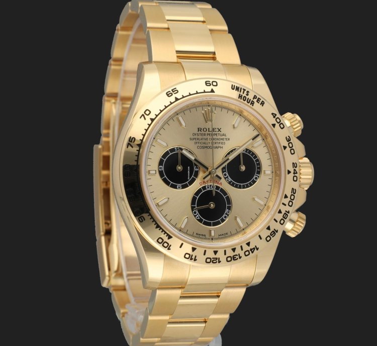Rolex Daytona Yellow Gold Champagne Dial 126508 New