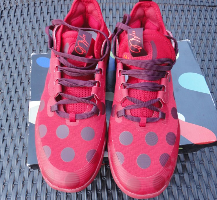 Adidas Harden Red Polka Dot Futurenatural Sneakers Sz 8