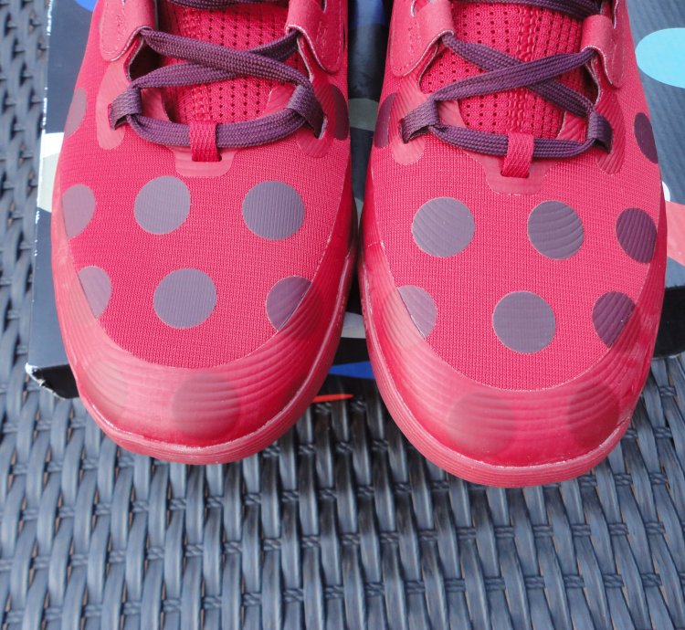 Adidas Harden Red Polka Dot Futurenatural Sneakers Sz 8