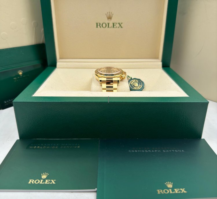 Rolex Daytona Yellow Gold Champagne Dial Yellow Gold Bracelet 126508 Unworn 2024