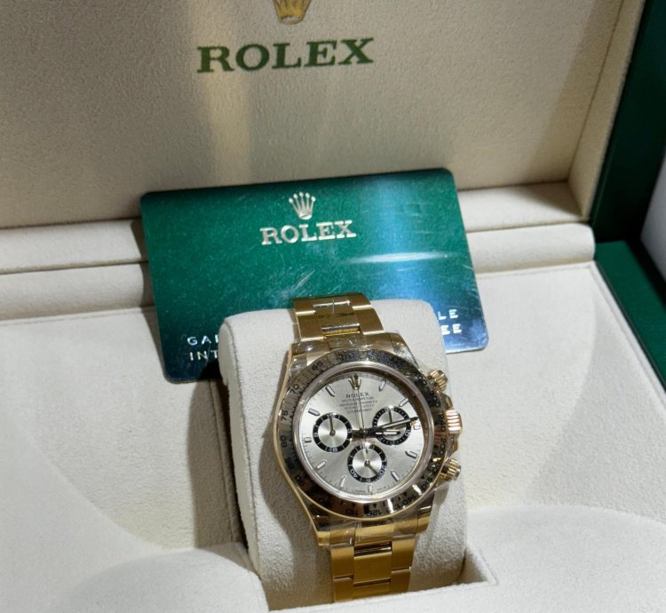 Rolex Daytona Yellow Gold Champagne Index Dial 126508 New 2024