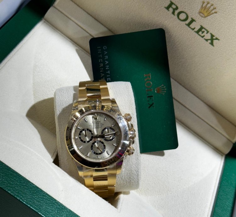 Rolex Daytona Yellow Gold Champagne Index Dial 126508 New 2024