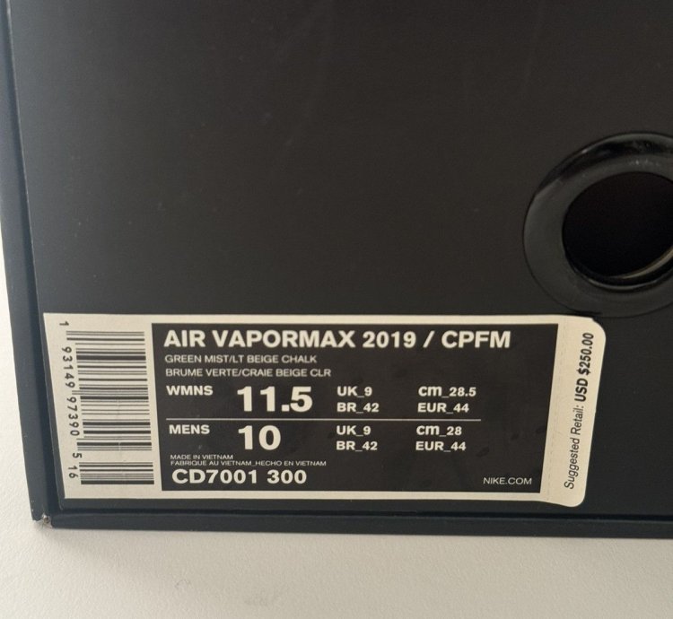 Nike Cactus Plant Flea Market Air Vapormax 2019 Size 11 5