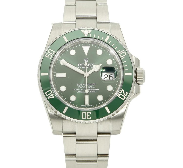 Rolex Submariner Date Hulk New 2011 Full Sticker On Full Set Lc 160