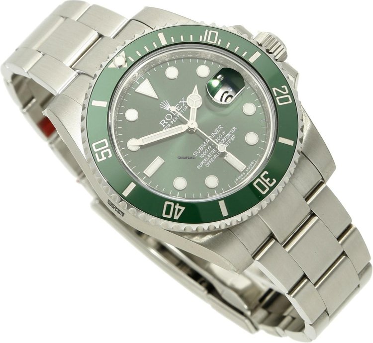 Rolex Submariner Date Hulk New 2011 Full Sticker On Full Set Lc 160