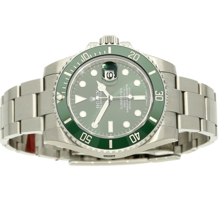 Rolex Submariner Date Hulk New 2011 Full Sticker On Full Set Lc 160