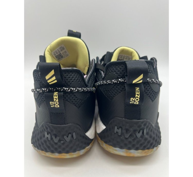 Adidas Harden Vol 6 Black Shoes Gw1712 Men Size 12 Nwt