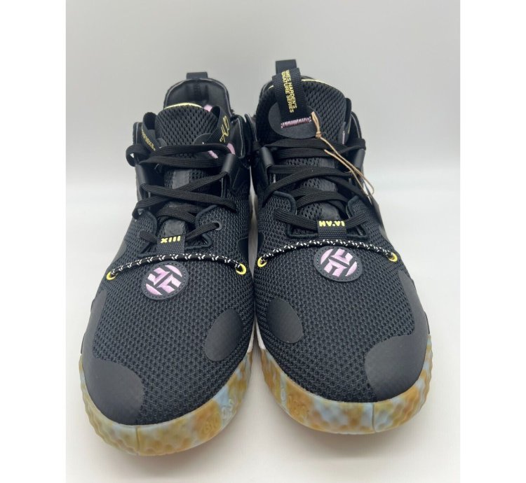 Adidas Harden Vol 6 Black Shoes Gw1712 Men Size 12 Nwt