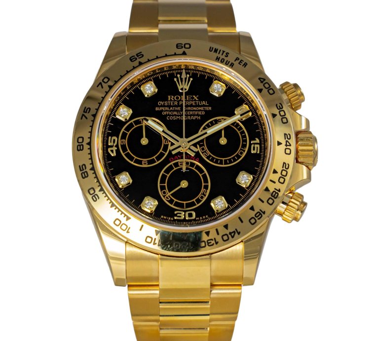 Rolex Daytona Yellow Gold Diamond Dial 116508 New