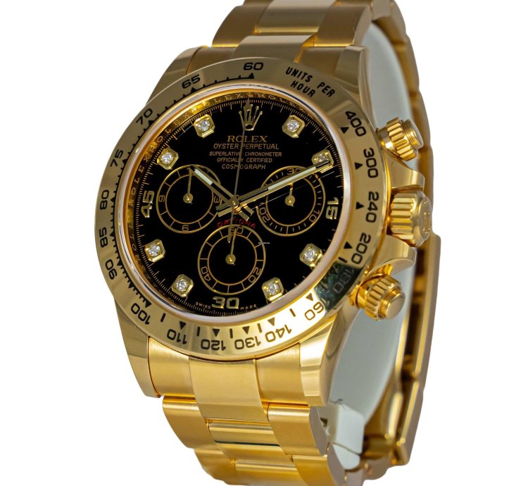 Rolex Daytona Yellow Gold Diamond Dial 116508 New
