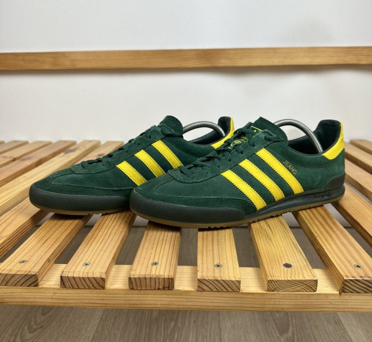Adidas Jeans Green Shoes Sneakers Vintage