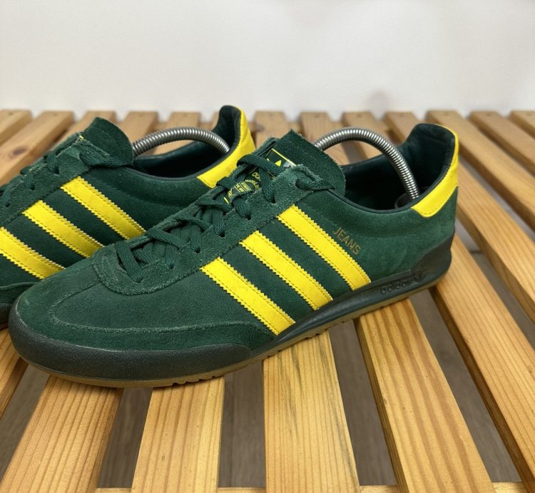 Adidas Jeans Green Shoes Sneakers Vintage