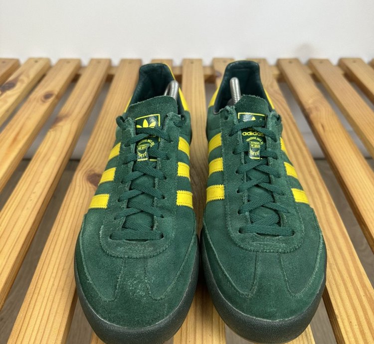 Adidas Jeans Green Shoes Sneakers Vintage