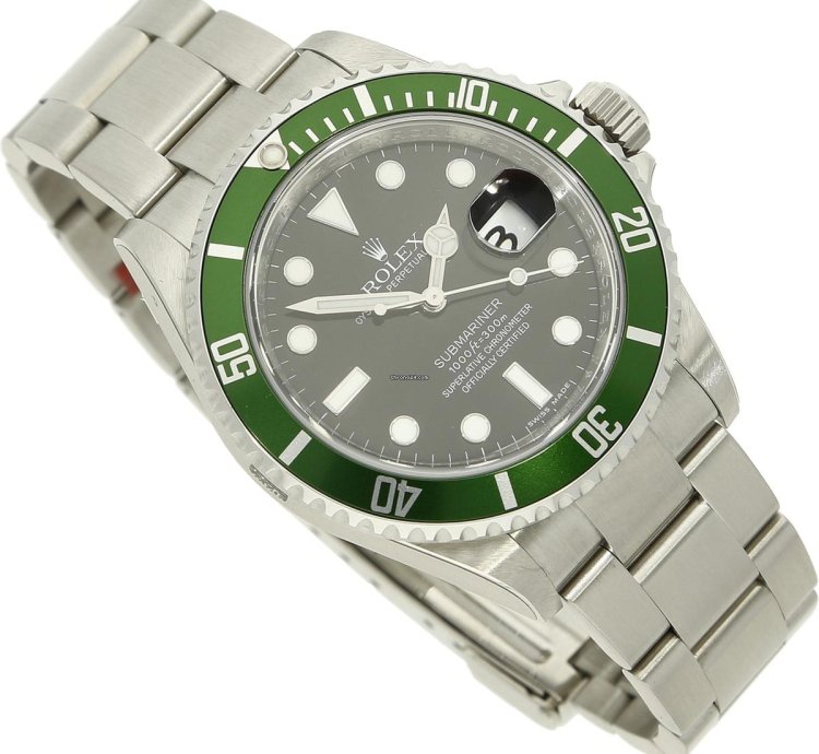 Rolex Submariner Date Kermit Full Sticker On Full Set 2010
