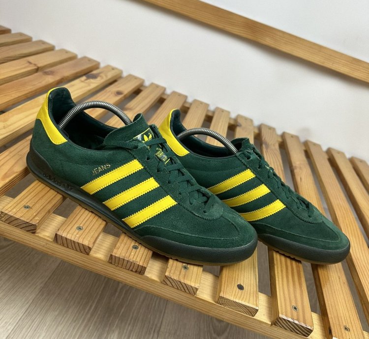 Adidas Jeans Green Shoes Sneakers Vintage