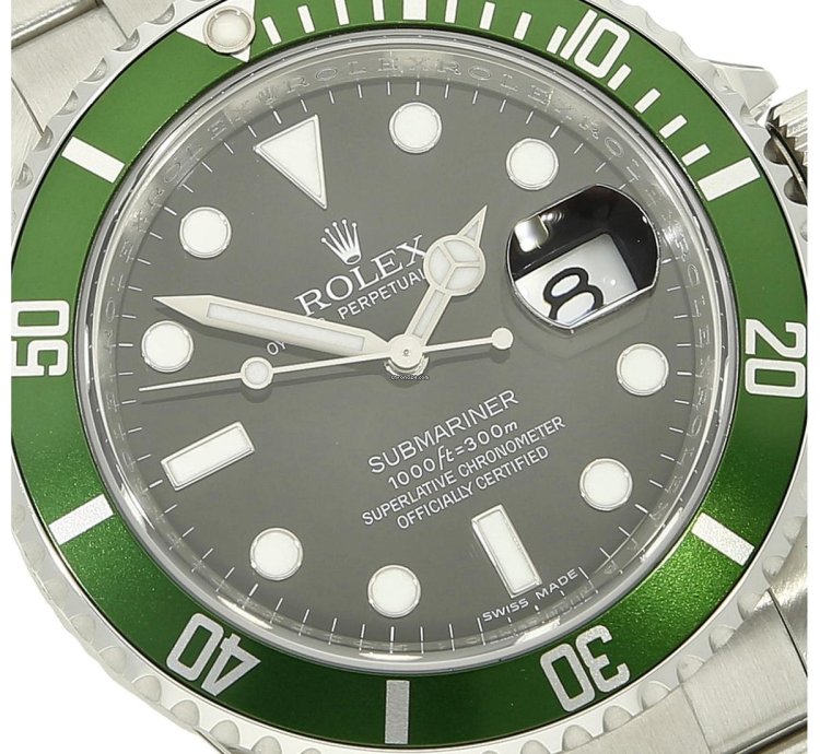Rolex Submariner Date Kermit Full Sticker On Full Set 2010