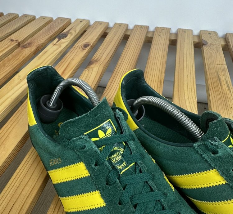 Adidas Jeans Green Shoes Sneakers Vintage