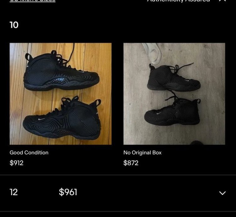 Nike Comme Des Garcons Foamposite Black