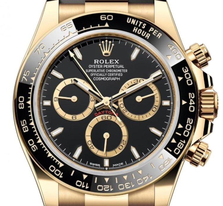 Rolex Daytona Yellow Gold Oysterflex Black 126518ln Unworn 2024