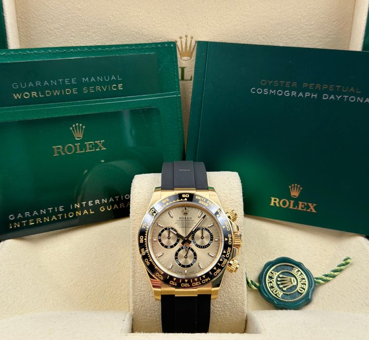 Rolex Daytona Yellow Gold Oysterflex Champagne 126518ln Unworn 2024