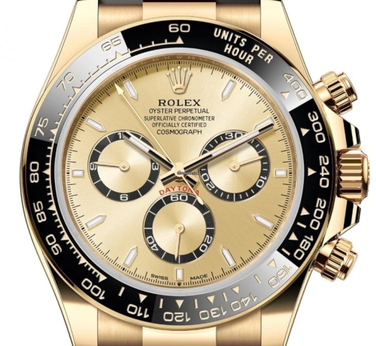 Rolex Daytona Yellow Gold Oysterflex Champagne 126518ln Unworn 2024