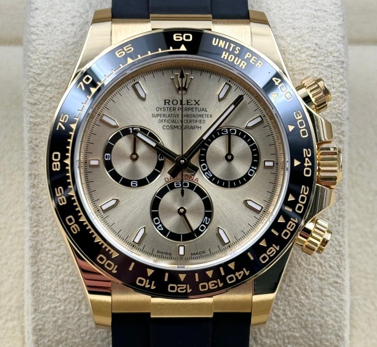 Rolex Daytona Yellow Gold Oysterflex Champagne 126518ln Unworn 2024