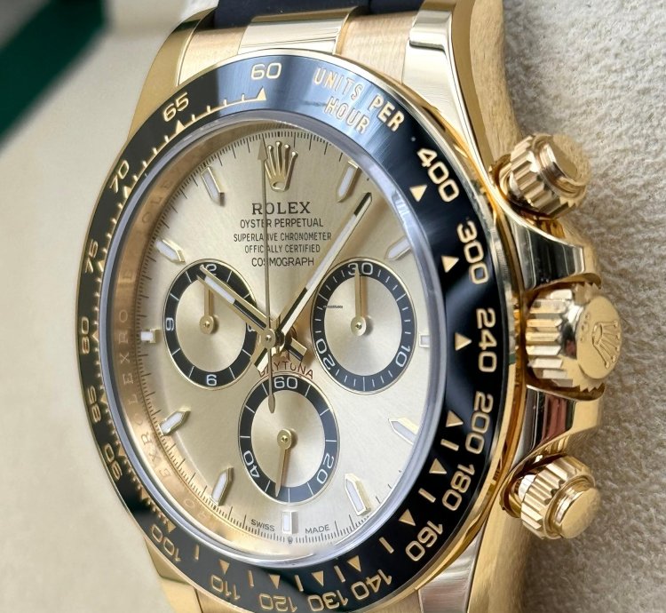 Rolex Daytona Yellow Gold Oysterflex Champagne 126518ln Unworn 2024