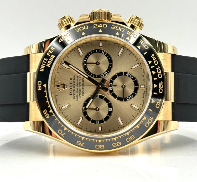 Rolex Daytona Yellow Gold Oysterflex Champagne 126518ln Unworn 2024