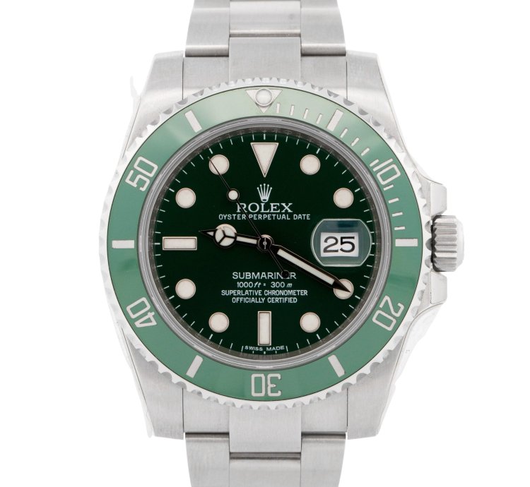 Rolex Submariner Date Papers New Old Stock Stickered Rolex Submariner Date Hulk Green 116610 Lv Box
