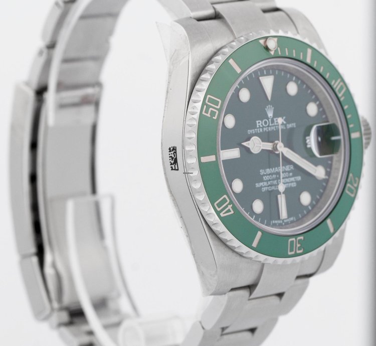 Rolex Submariner Date Papers New Old Stock Stickered Rolex Submariner Date Hulk Green 116610 Lv Box
