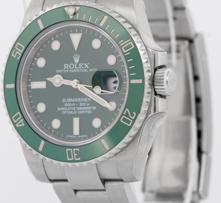 Rolex Submariner Date Papers New Old Stock Stickered Rolex Submariner Date Hulk Green 116610 Lv Box