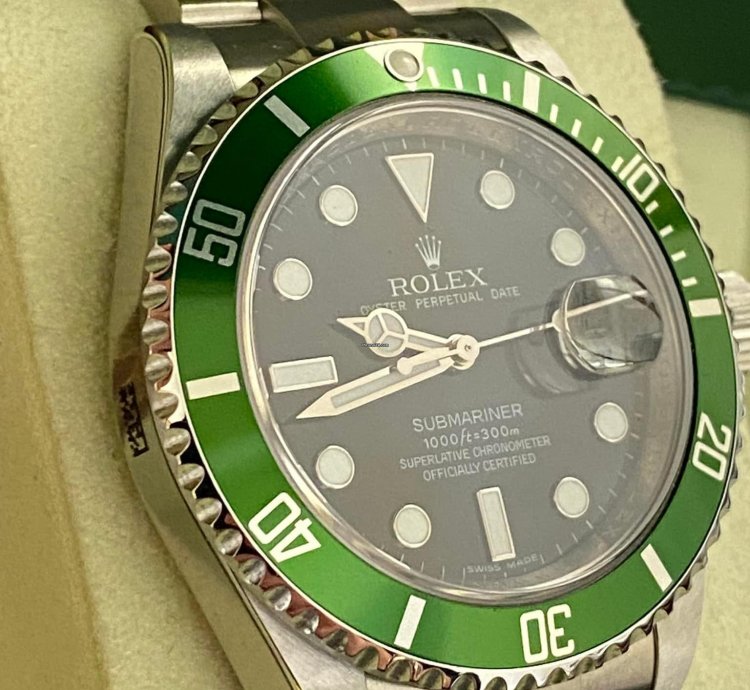 Rolex Submariner Date Rrr Bezel Green New Stickers