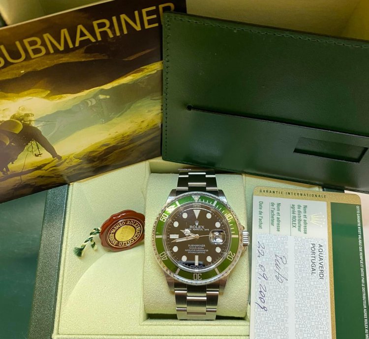 Rolex Submariner Date Rrr Bezel Green New Stickers