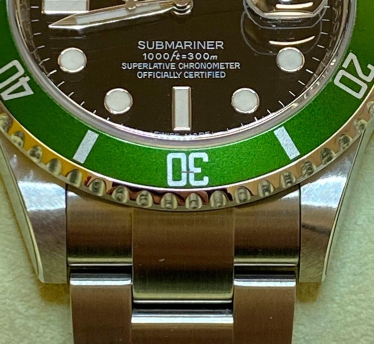 Rolex Submariner Date Rrr Bezel Green New Stickers