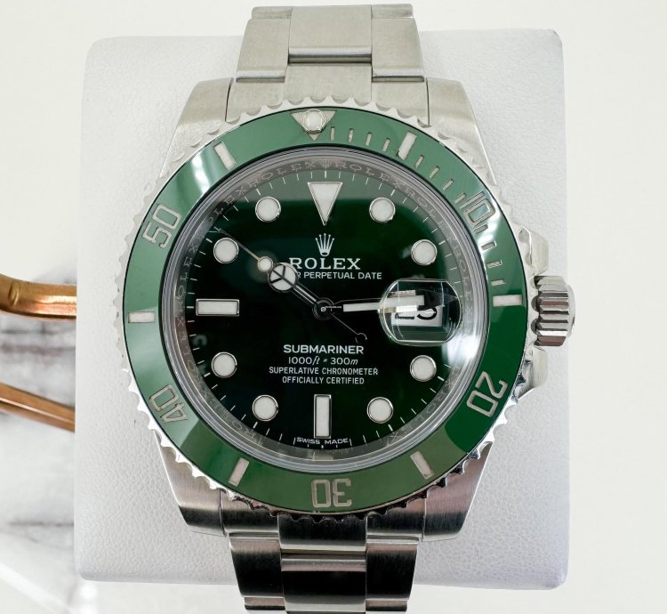 Rolex Submariner Date Stainless Steel Green Dial Hulk