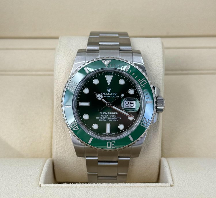 Rolex Submariner Date Stainless Steel Green Dial Hulk