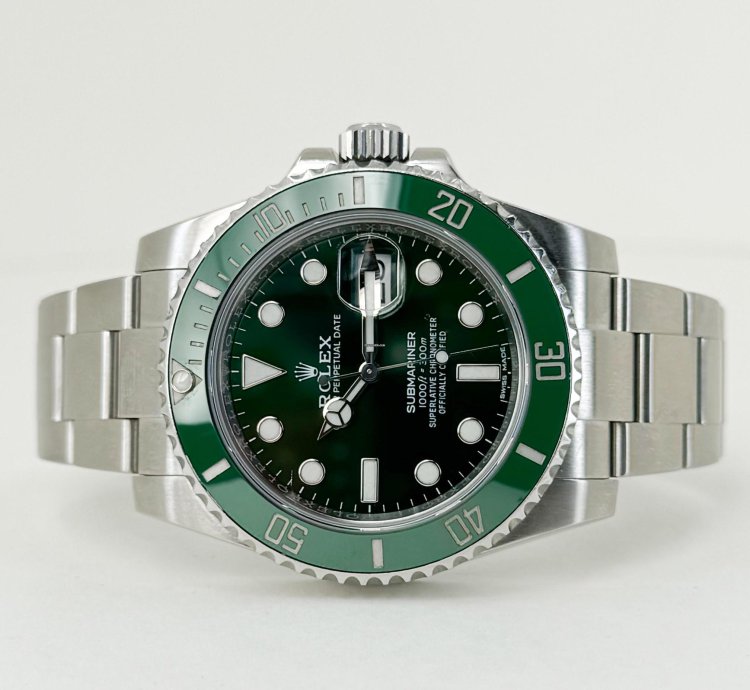 Rolex Submariner Date Stainless Steel Green Dial Hulk