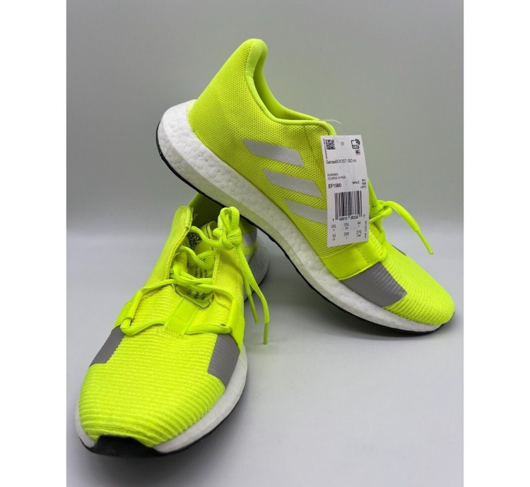 Adidas Men Senseboost Go Neon Yellow Sneakers Ef1580 10
