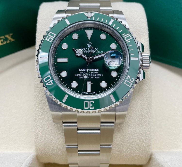 Rolex Submariner Date Unworn 2019 Submariner Date 40mm 116610lv Stainless Steel Hulk Green Dial Green Bezel