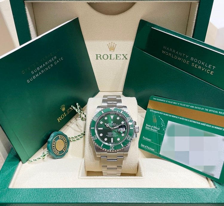 Rolex Submariner Date Unworn Submariner Date 40mm 116610lv Stainless Steel Hulk Green Dial Green Bezel