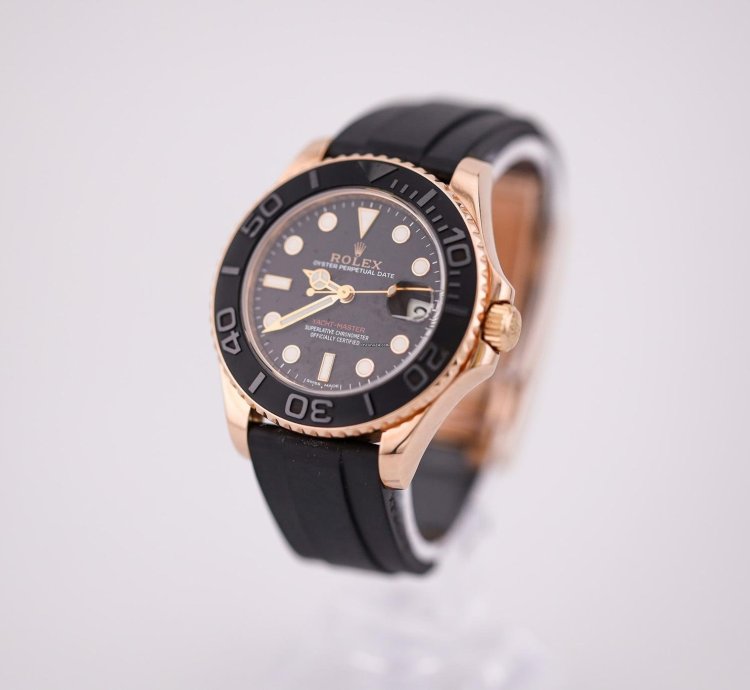 Rolex Yacht-master 37 2016 Yacht-master 37 Rose Gold Case Oysterflex Bracelet 268655 Unworn