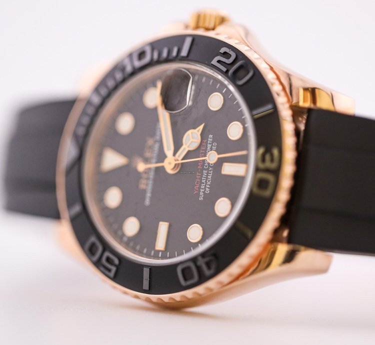 Rolex Yacht-master 37 2016 Yacht-master 37 Rose Gold Case Oysterflex Bracelet 268655 Unworn