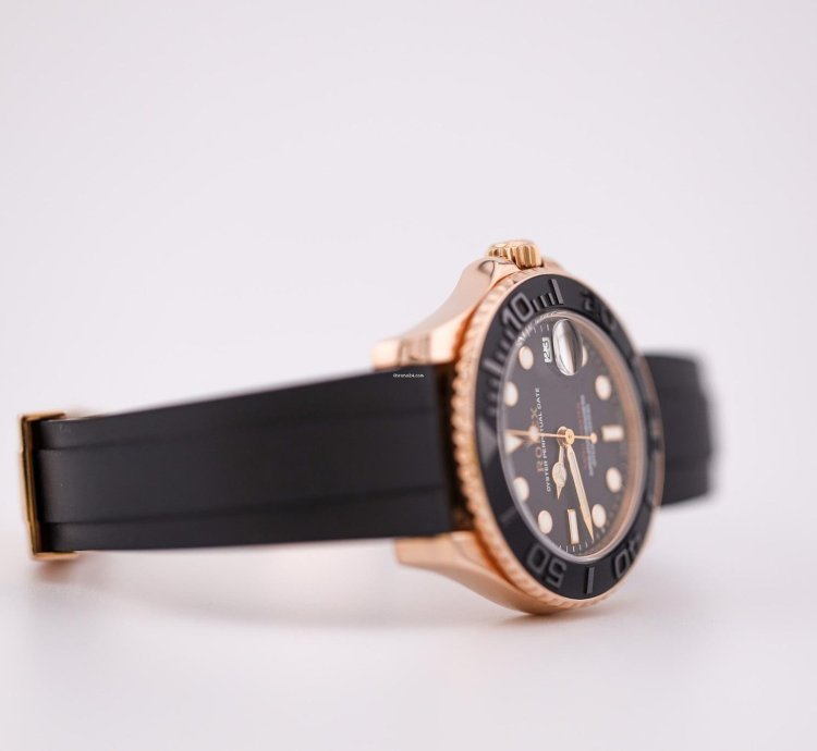 Rolex Yacht-master 37 2016 Yacht-master 37 Rose Gold Case Oysterflex Bracelet 268655 Unworn