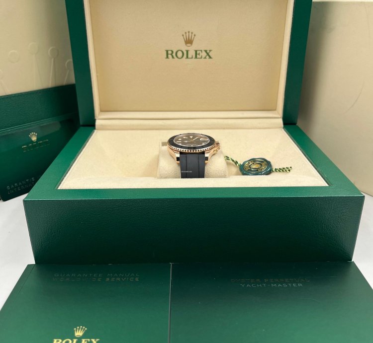 Rolex Yacht-master 37 37mm Rose Gold Oysterflex 268655 Unworn 2024